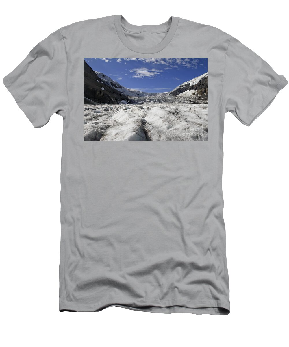 Athabasca Glacier T-Shirt featuring the photograph Athabasca Glacier by Teresa Zieba
