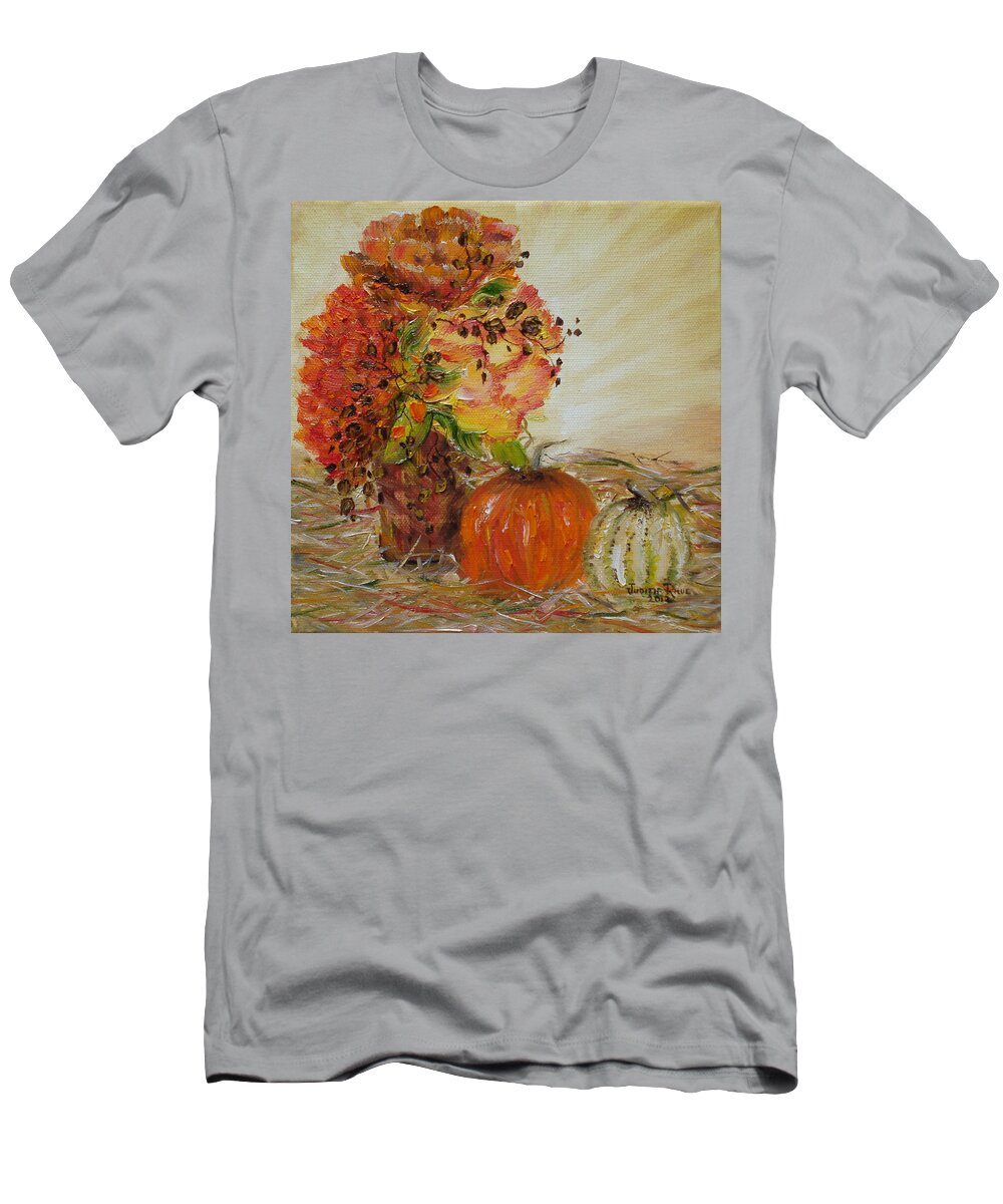 Autumn T-Shirt featuring the painting Autumn Sunrise by Judith Rhue