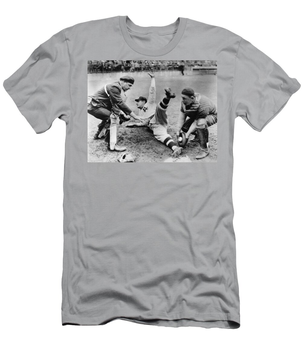 Babe Ruth Slides Home T-Shirt by Underwood Archives - Fine Art America