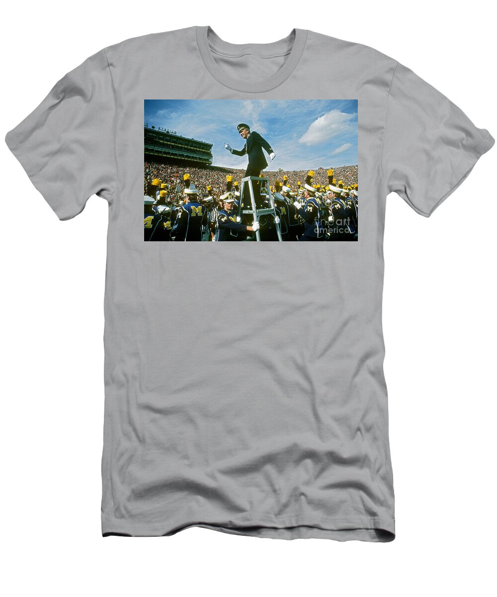 Music T-Shirt featuring the photograph Band Director by James L. Amos