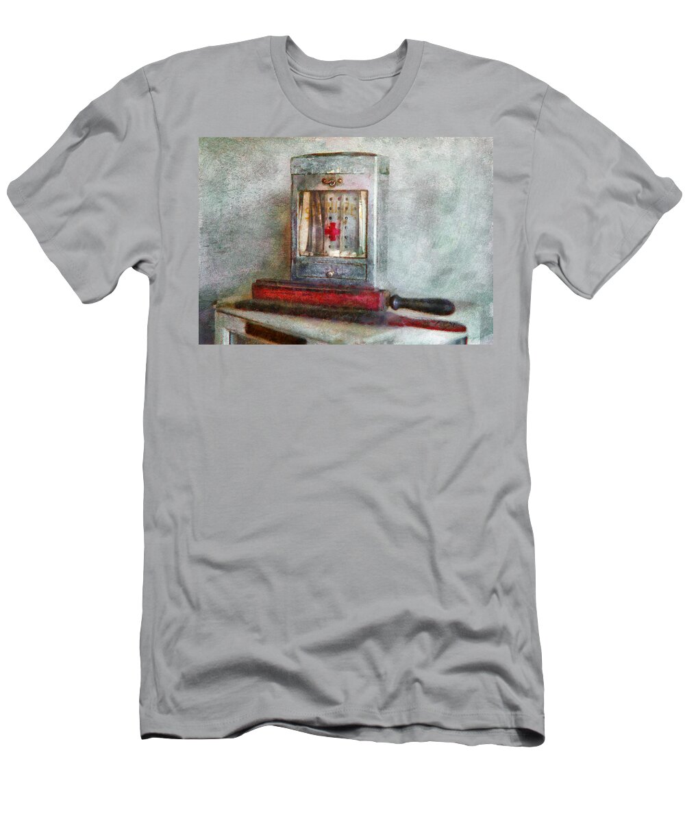 Barber T-Shirt featuring the digital art Barber - Always keep it clean by Mike Savad