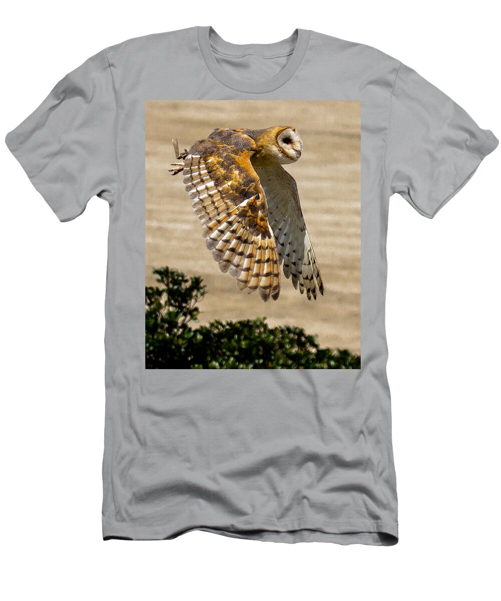 Barn Owl T-Shirt featuring the photograph Barn Owl by Robert L Jackson