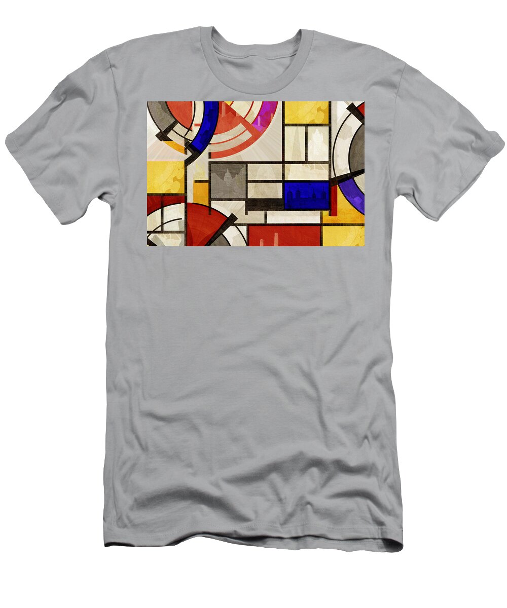Bauhaus T-Shirt featuring the photograph Bauhaus Rectangle FOUR by Big Fat Arts