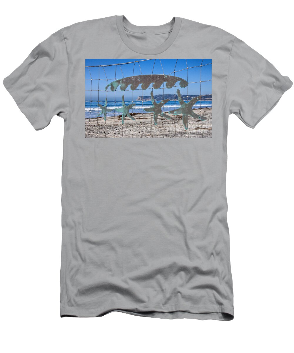 Art T-Shirt featuring the photograph Beach Art by Peggy Hughes