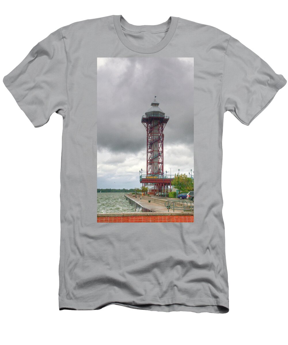Lighthouse T-Shirt featuring the photograph Bi-Centennial Tower 12044 by Guy Whiteley