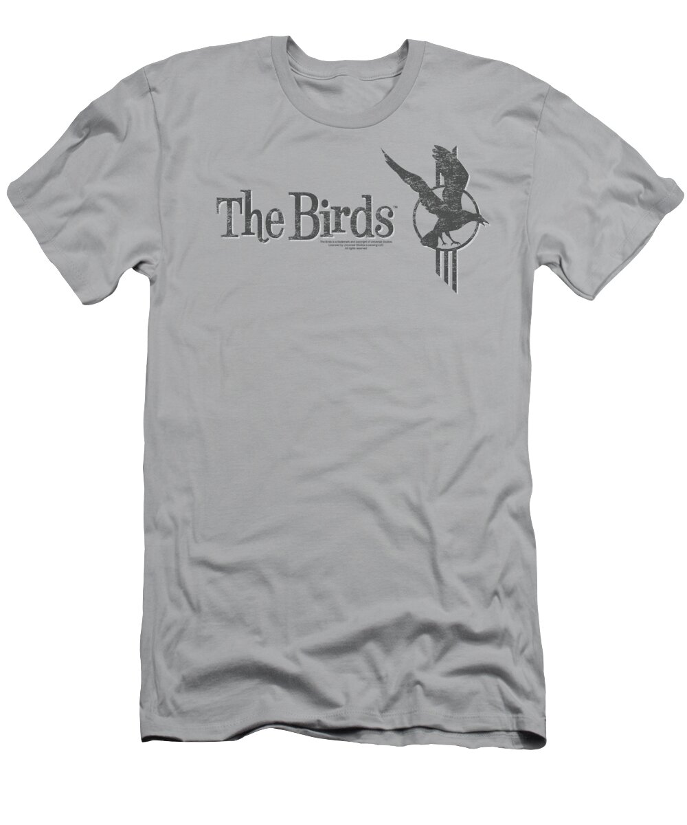 Birds T-Shirt featuring the digital art Birds - Distressed by Brand A