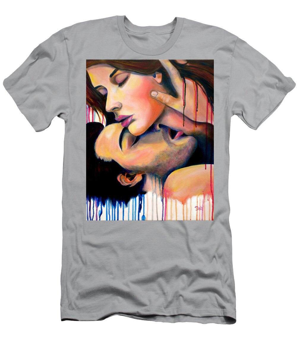 Bliss T-Shirt featuring the painting Bliss by Debi Starr