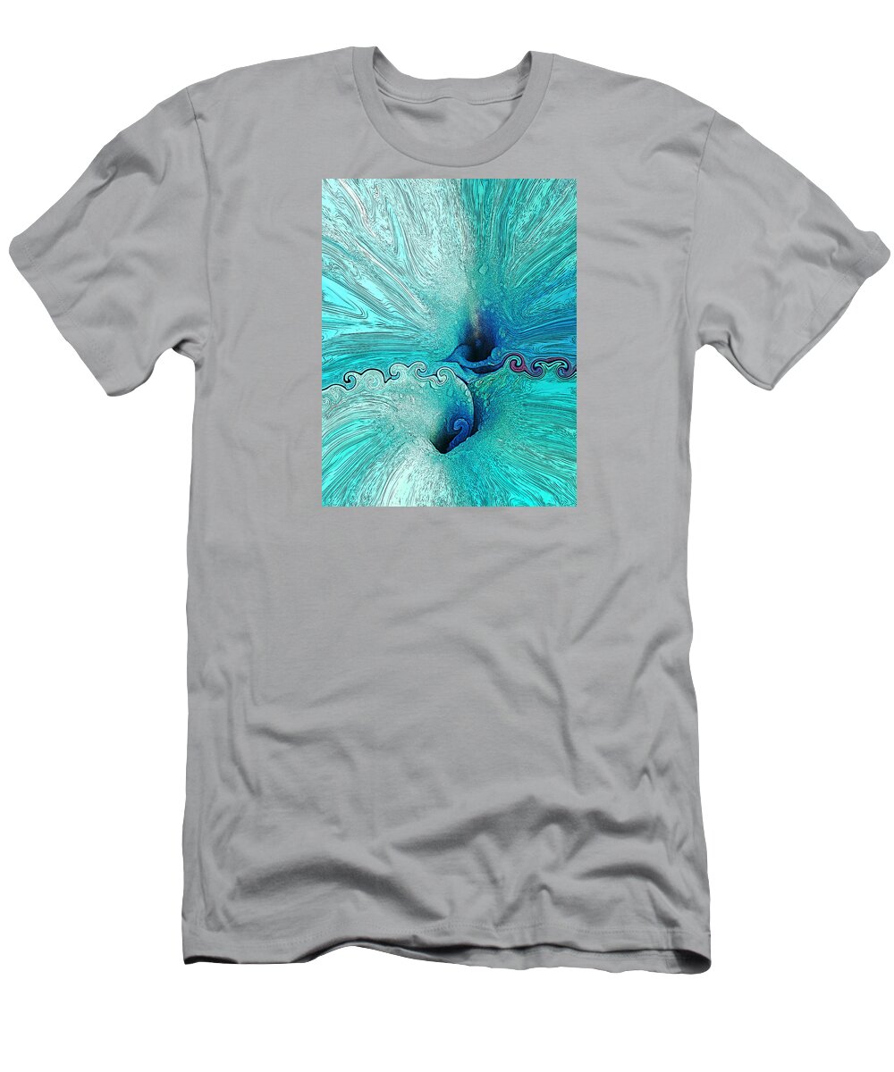 Flower.digital T-Shirt featuring the photograph Blue Calla Lilies. by John Stuart Webbstock
