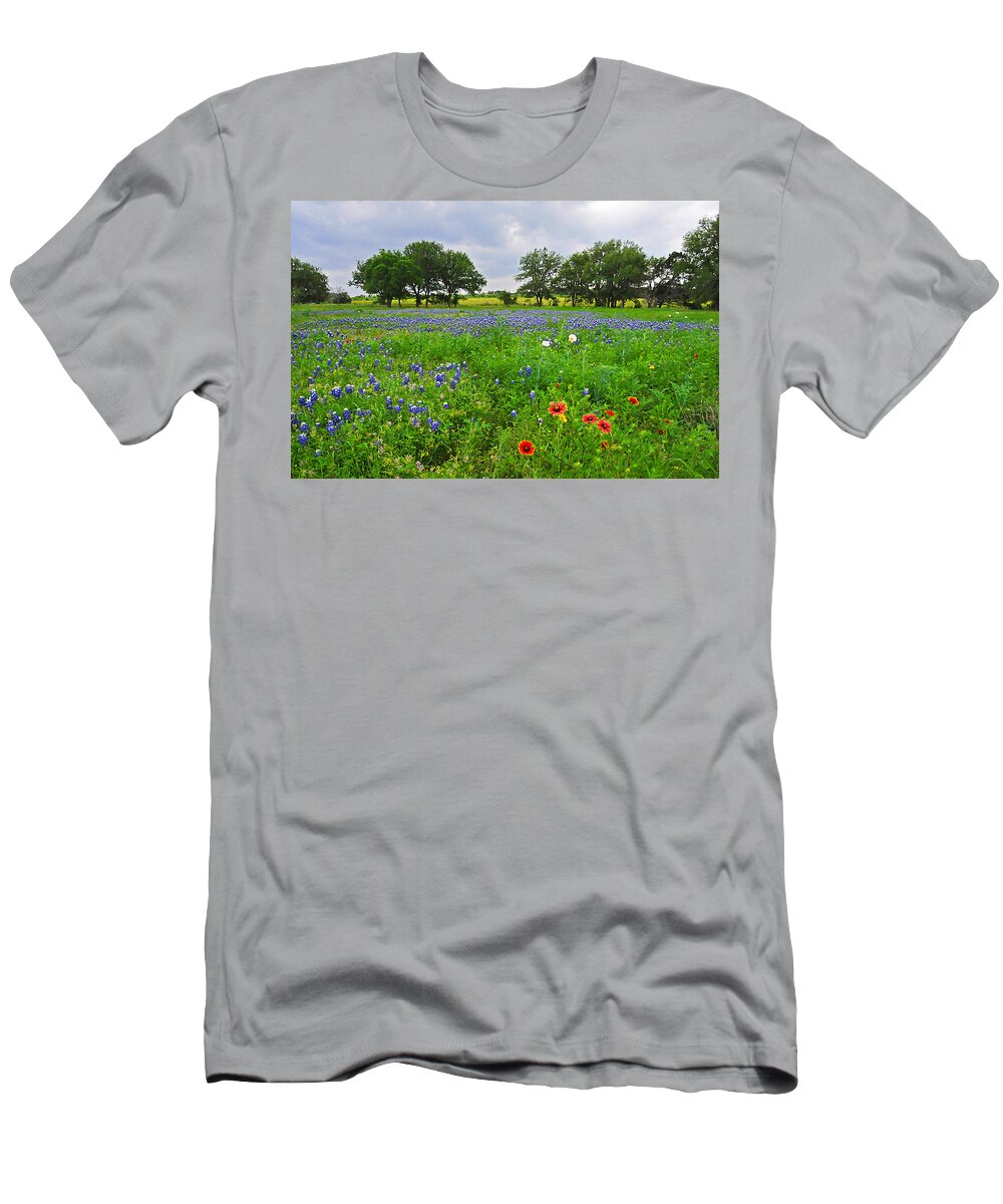 Wildflowers T-Shirt featuring the photograph Bluebonnet Fields Forever by Lynn Bauer