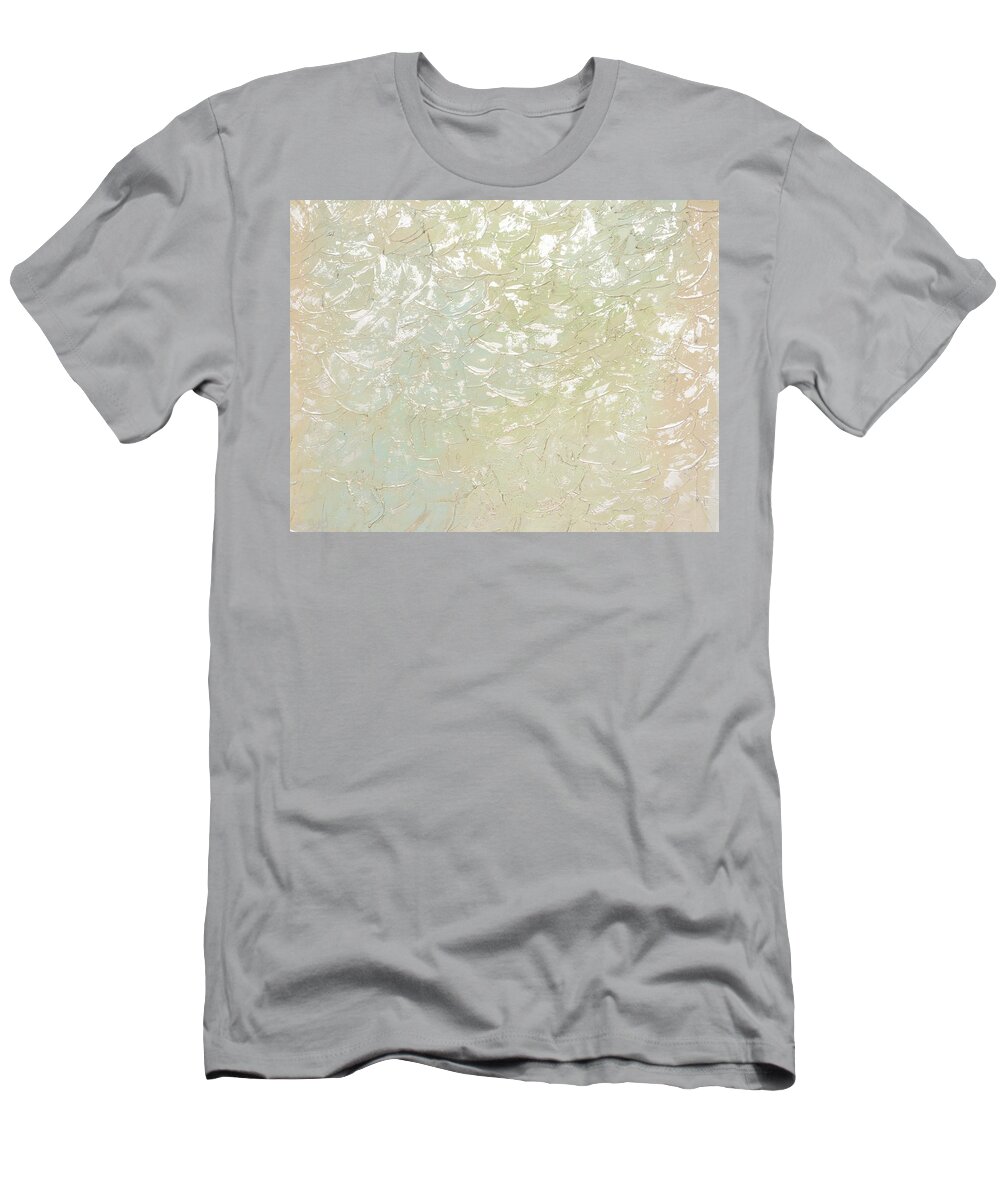 Pink T-Shirt featuring the painting Breath of Spring by Linda Bailey