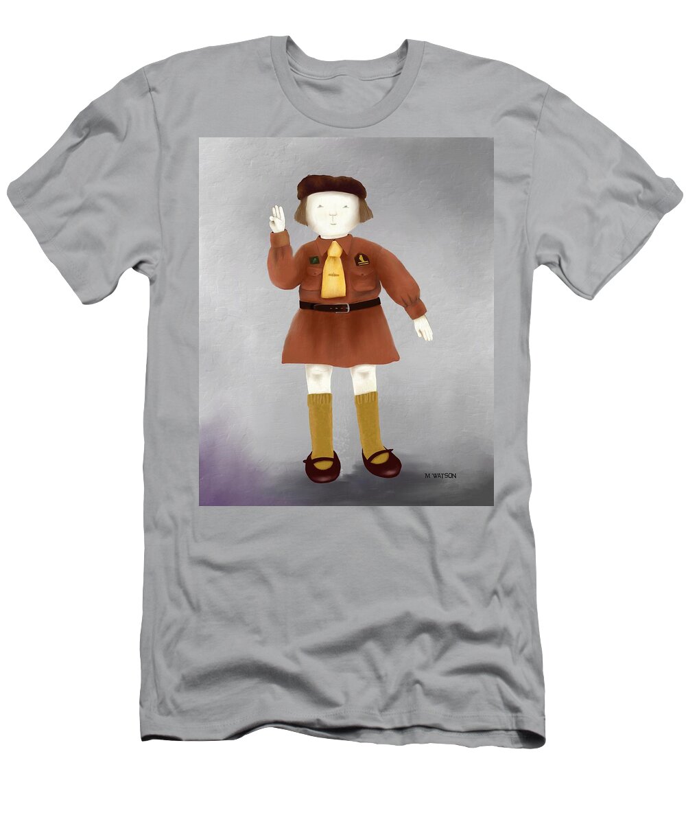 Brownie T-Shirt featuring the digital art Brownie by Marlene Watson