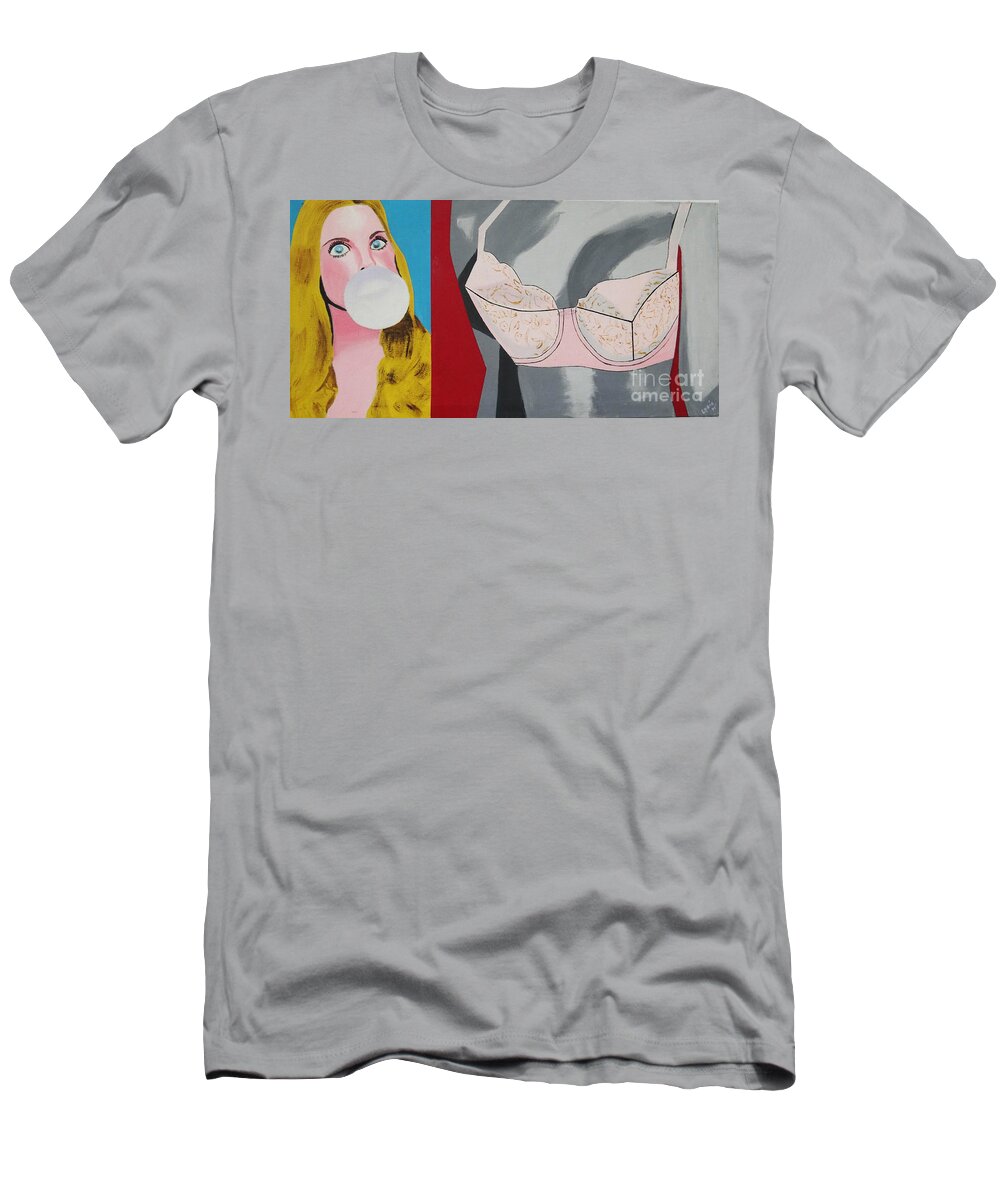 Pop Art T-Shirt featuring the painting Bubbles by Lyric Lucas
