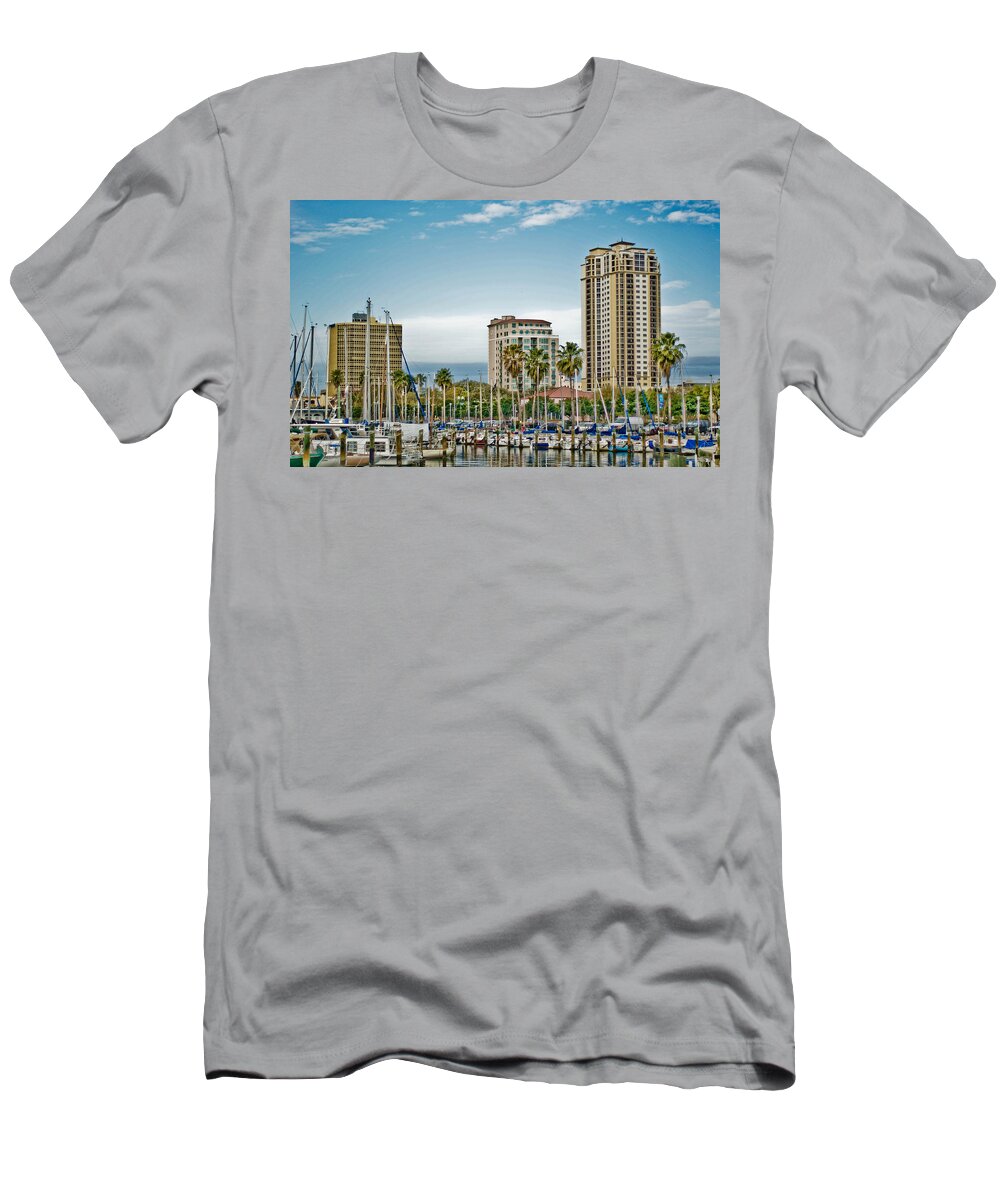 Cityscape T-Shirt featuring the photograph By the St. Pete Pier by Chauncy Holmes