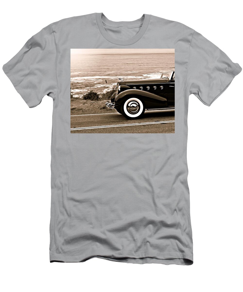 1934 T-Shirt featuring the photograph LaSalle on the Coast by Steve Natale