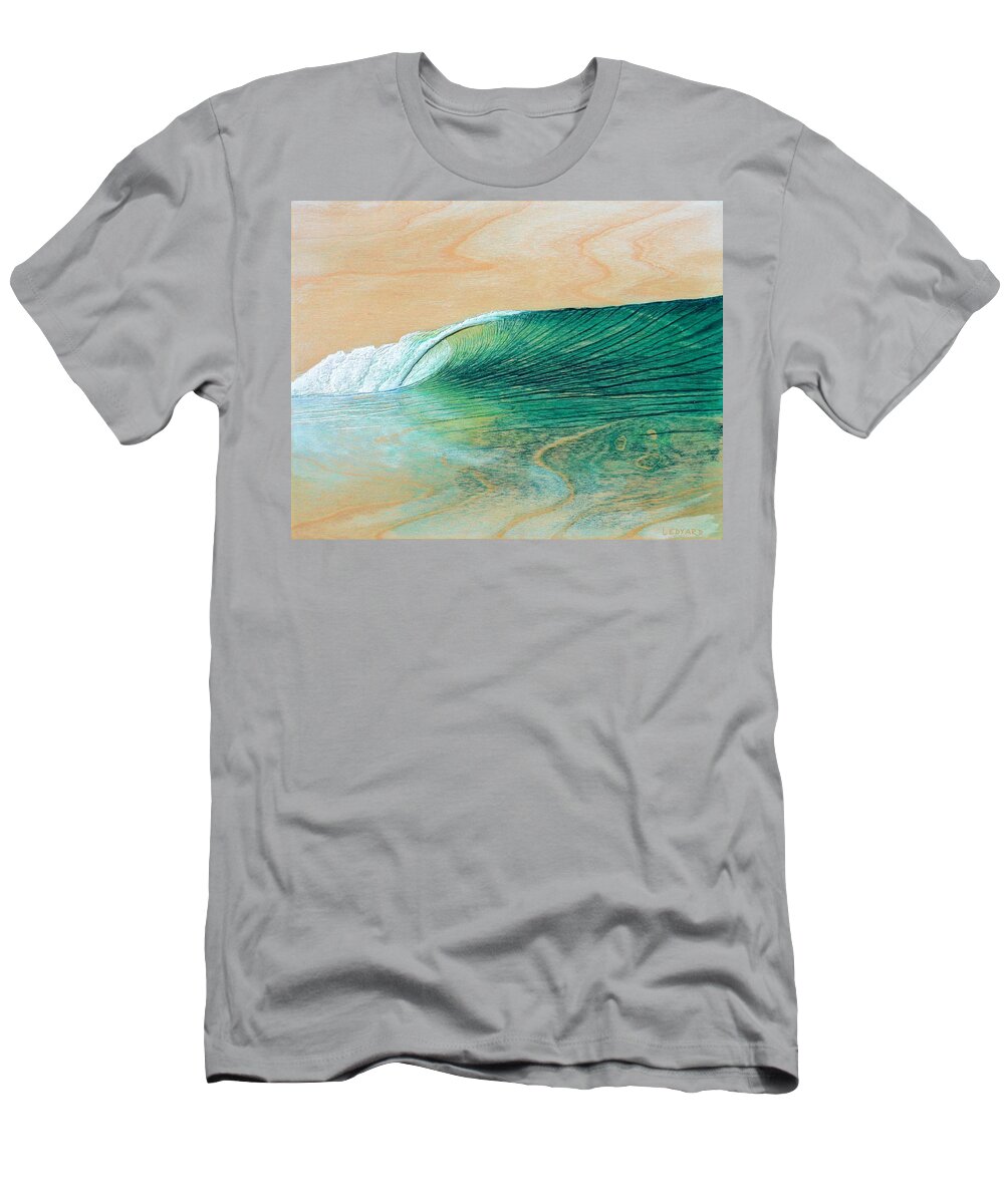 Surf T-Shirt featuring the painting California Afternoon by Nathan Ledyard