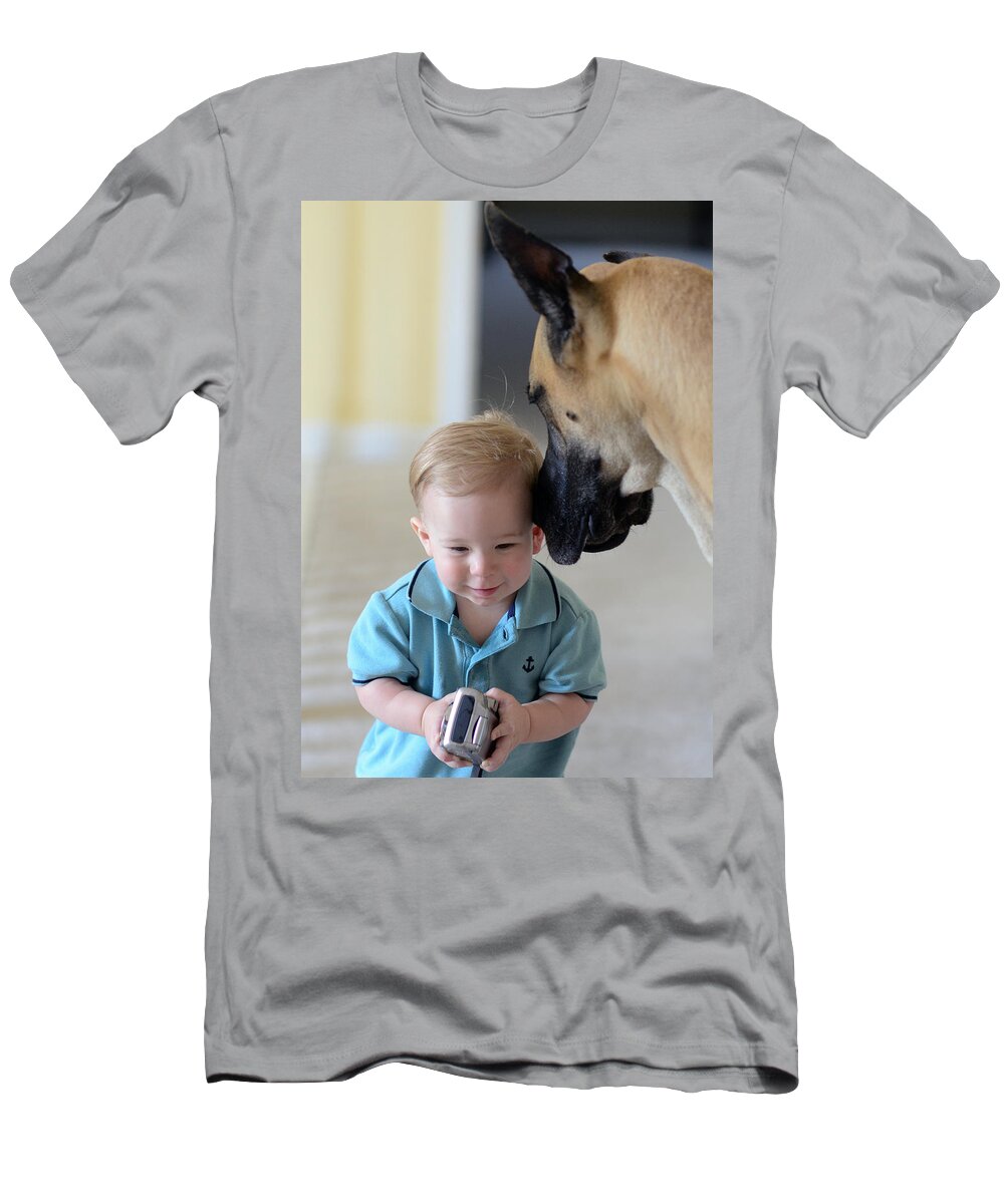 Animals T-Shirt featuring the photograph Can you hear me now by Lisa Phillips