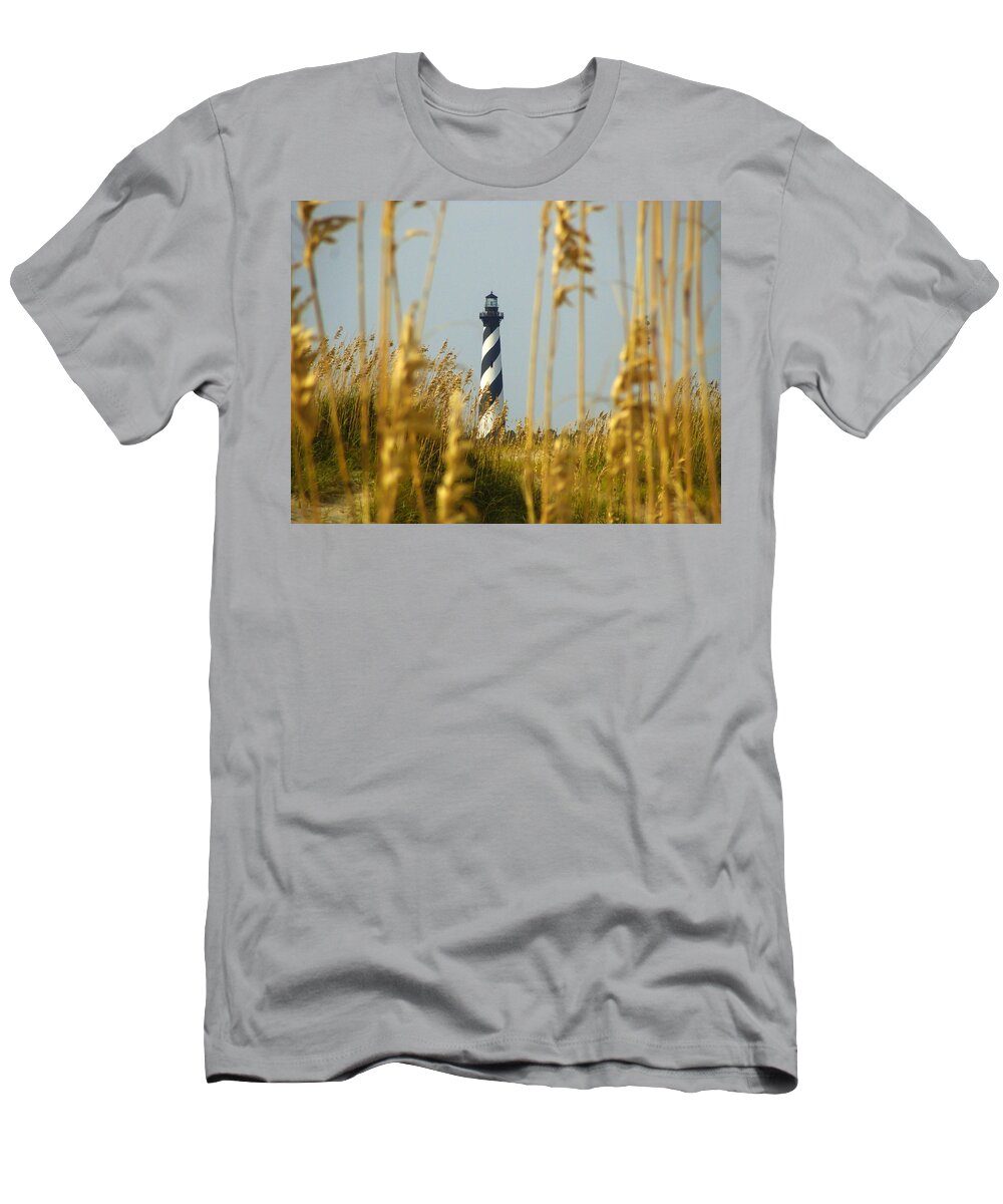 Lighthouse T-Shirt featuring the photograph Cape Hatteras Lighthouse by Stacy Abbott