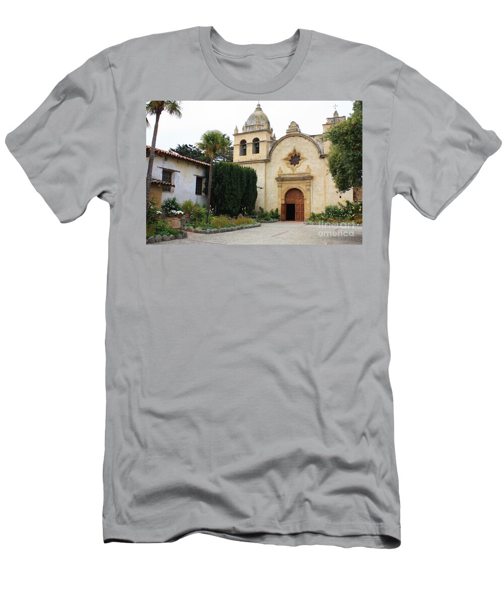 Carmel Mission Church T-Shirt featuring the photograph Carmel Mission Church by Carol Groenen
