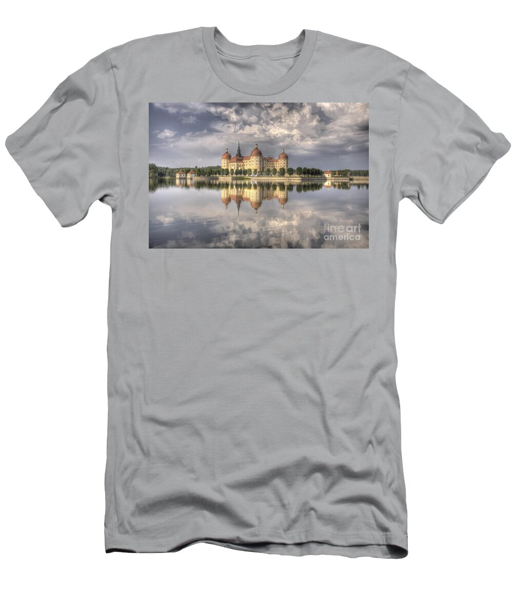 Castle T-Shirt featuring the photograph Castle in the Air by Heiko Koehrer-Wagner