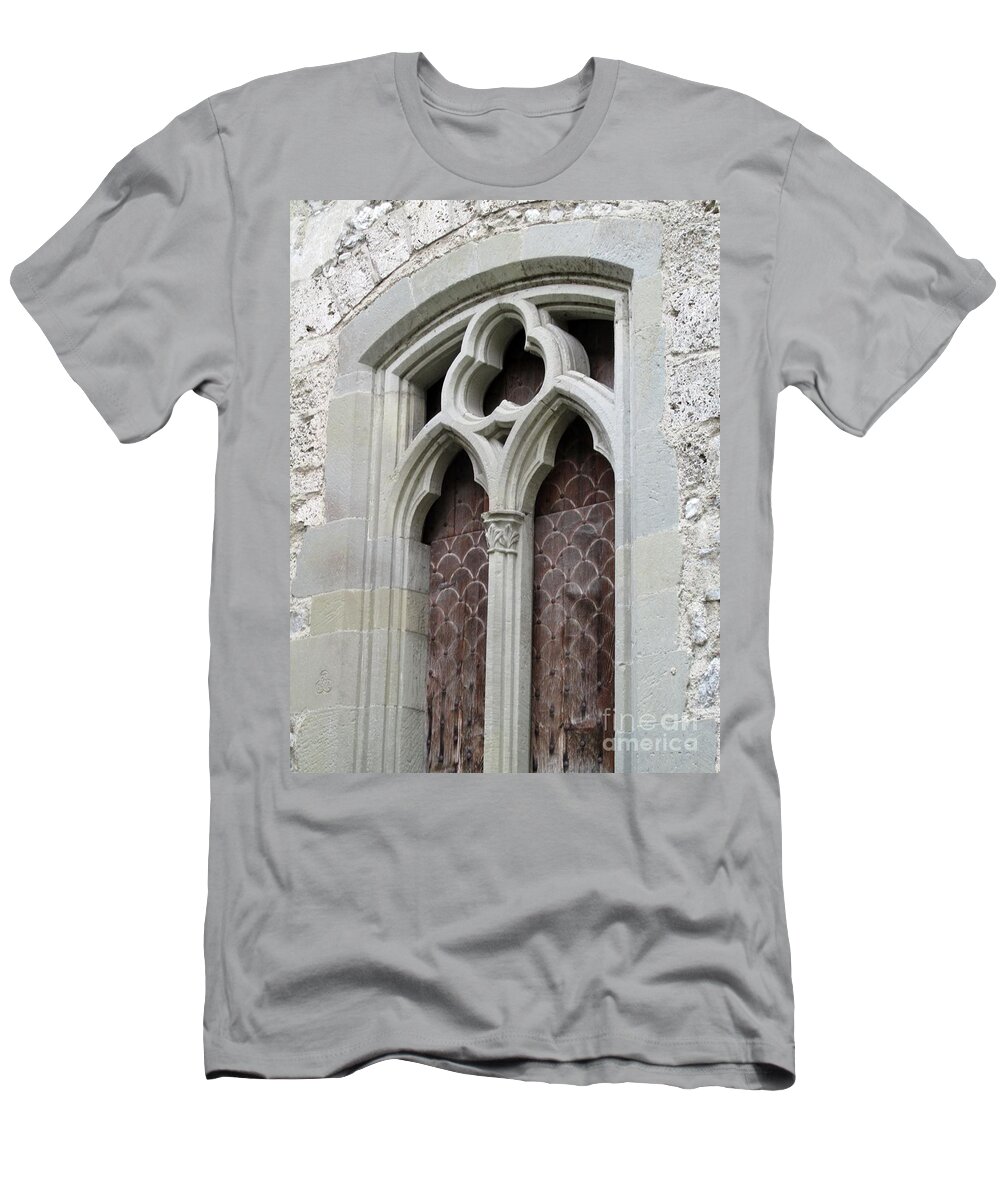 Chillon T-Shirt featuring the photograph Castle Window by Lynellen Nielsen