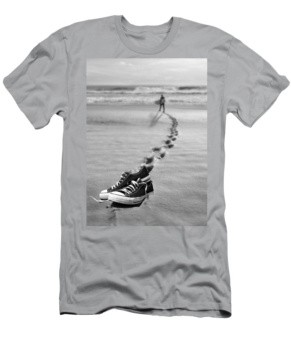 Surf T-Shirt featuring the digital art Catch Some Waves by Nina Bradica