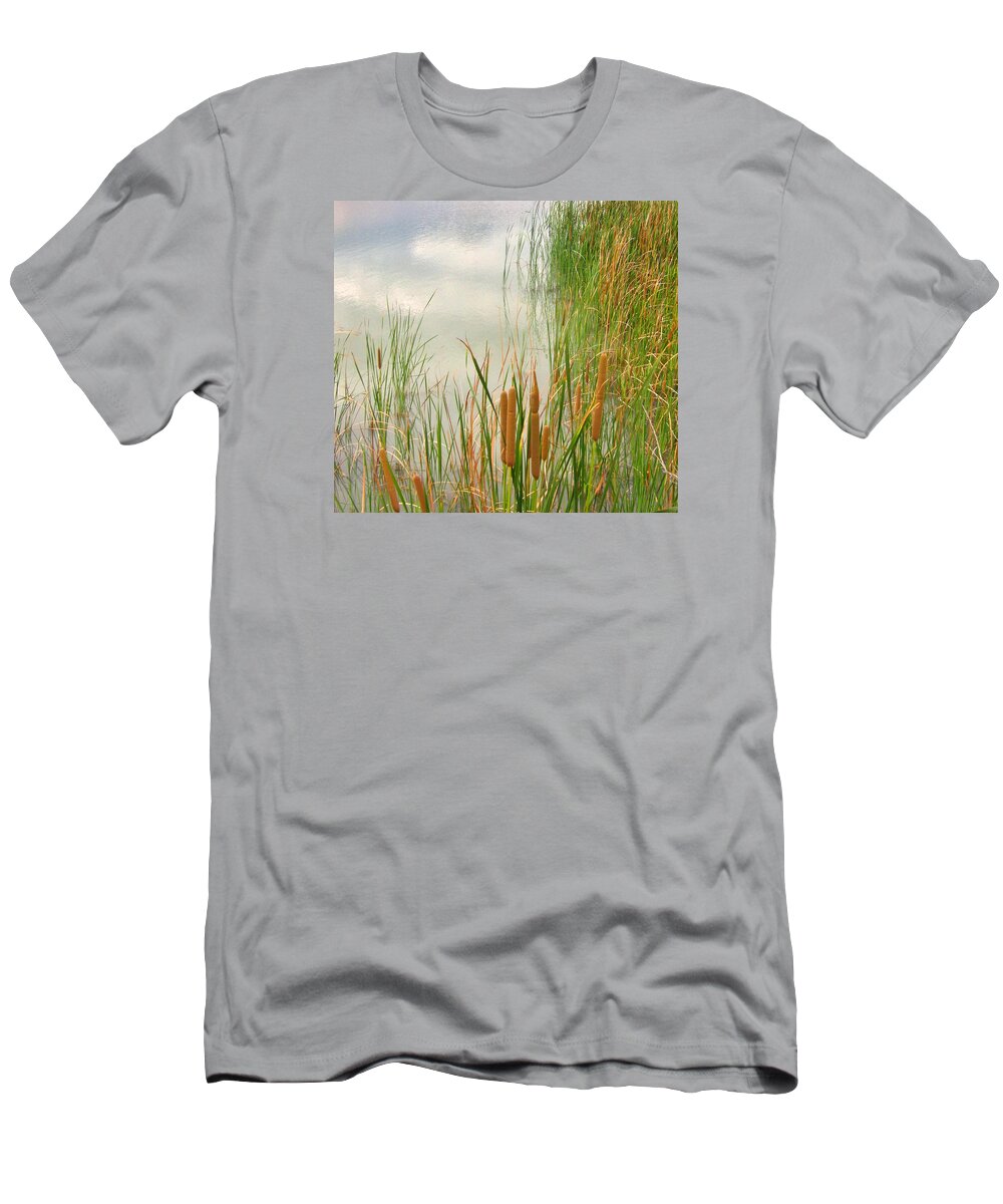 Cattails T-Shirt featuring the photograph Cattails by Marilyn Diaz