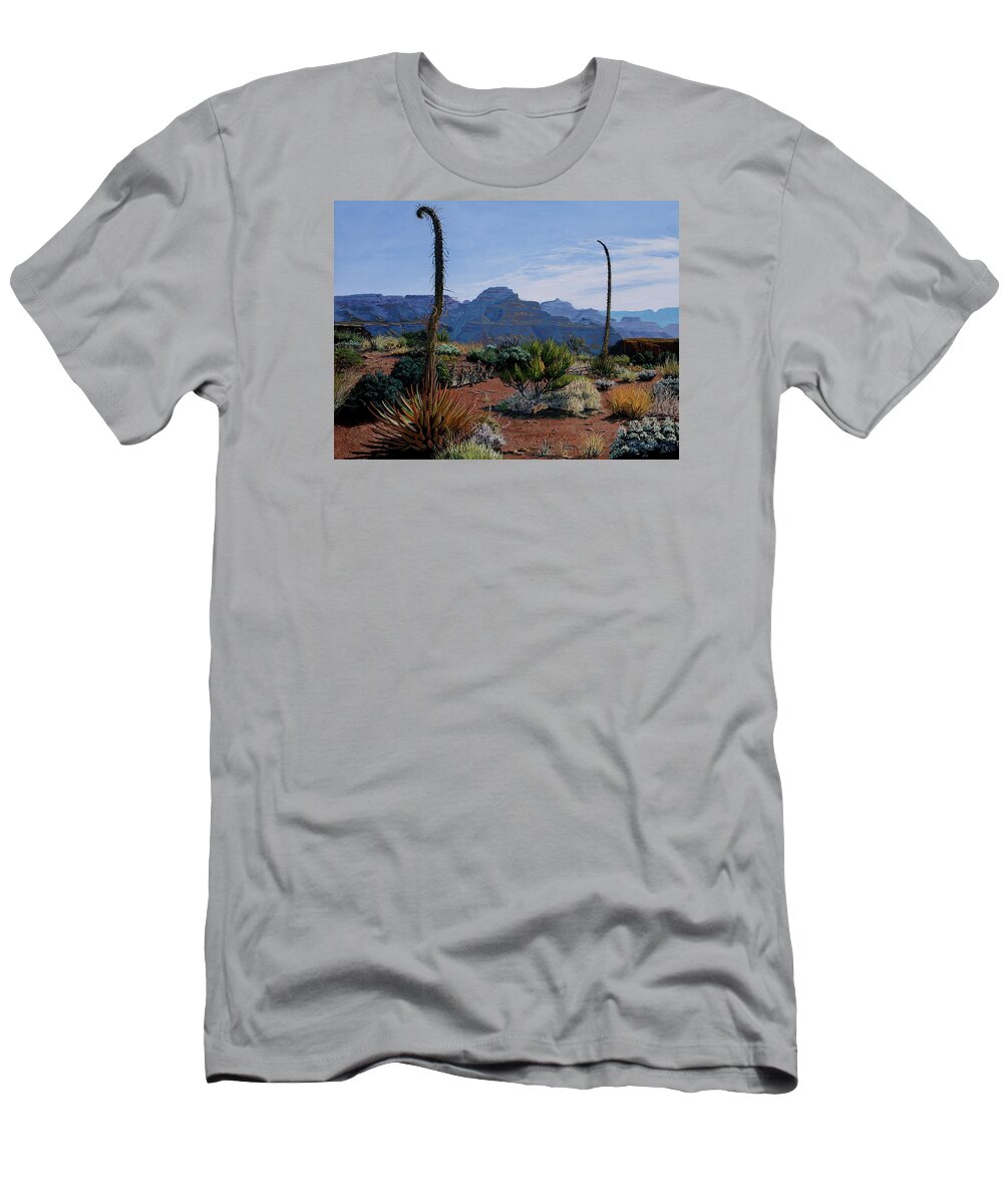 Tim Gordon T-Shirt featuring the painting Century Sentinels by Timithy L Gordon