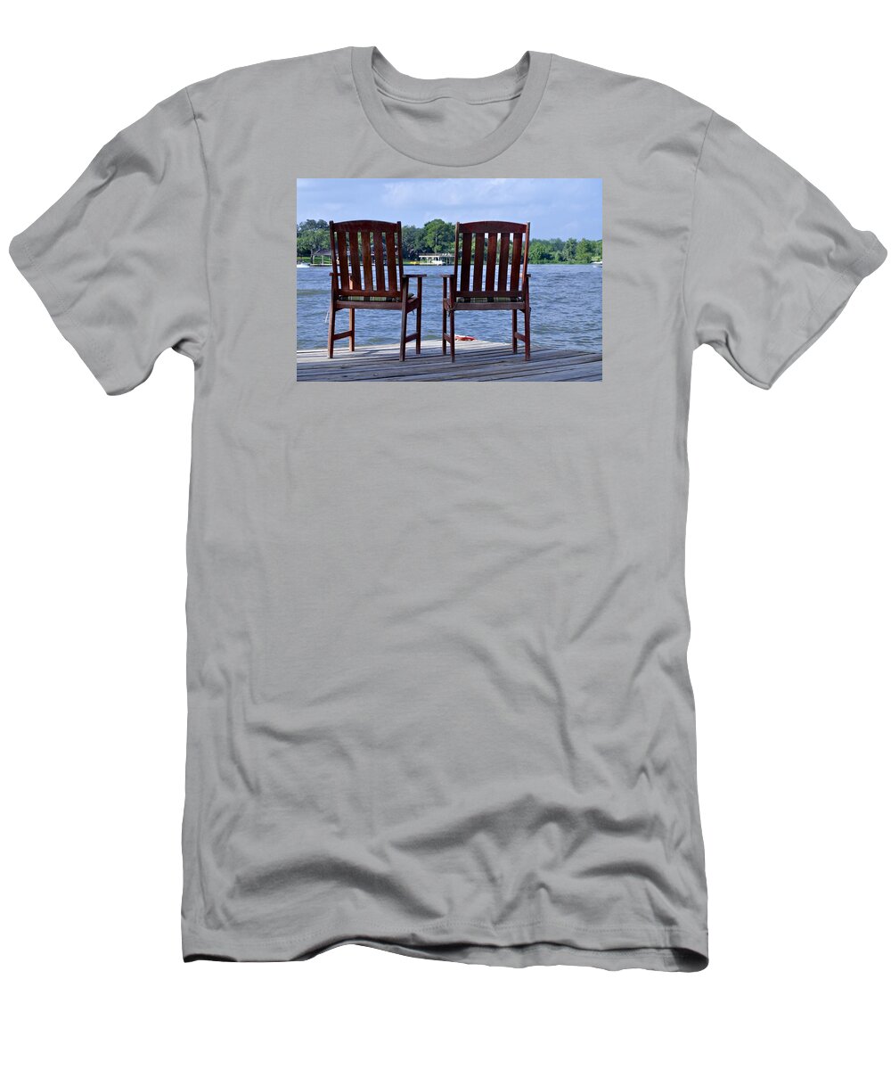 Lake Prints T-Shirt featuring the photograph Take Time to Relax by Kristina Deane