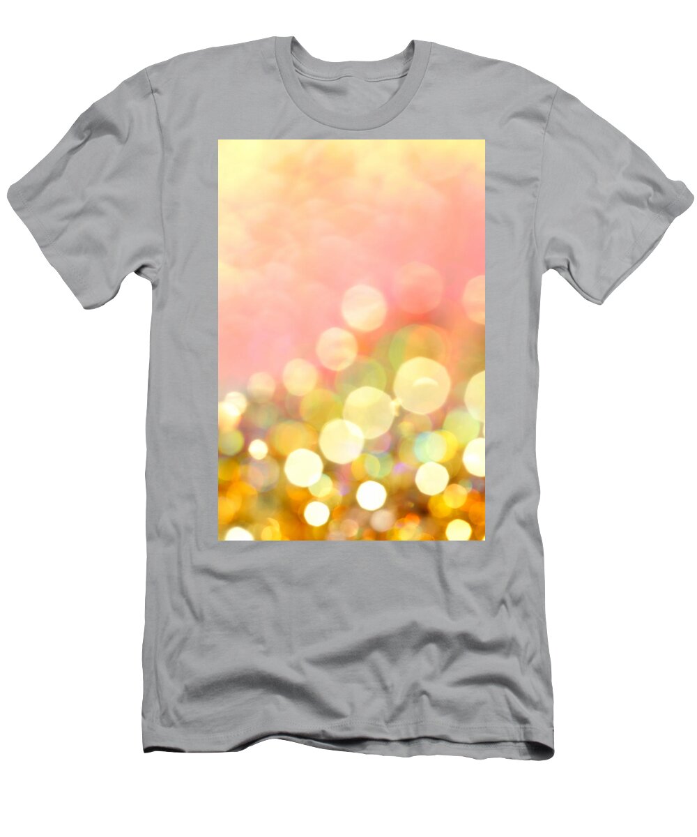 Abstract T-Shirt featuring the photograph Champagne Supernova by Dazzle Zazz