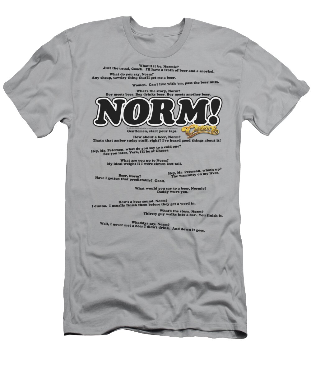 Cheers T-Shirt featuring the digital art Cheers - Normisms by Brand A
