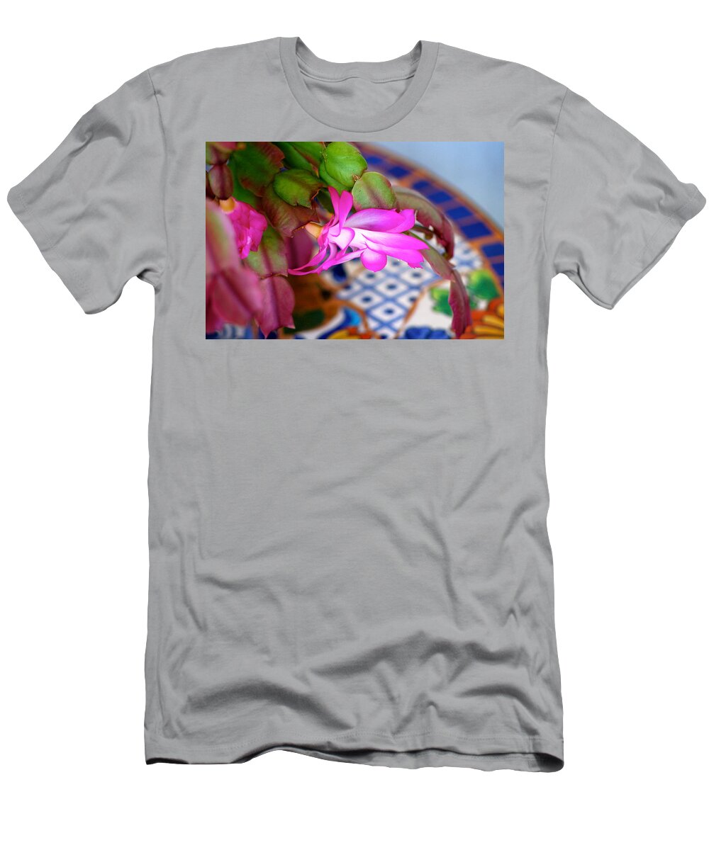 Plants T-Shirt featuring the photograph Christmas Cactus by Lehua Pekelo-Stearns