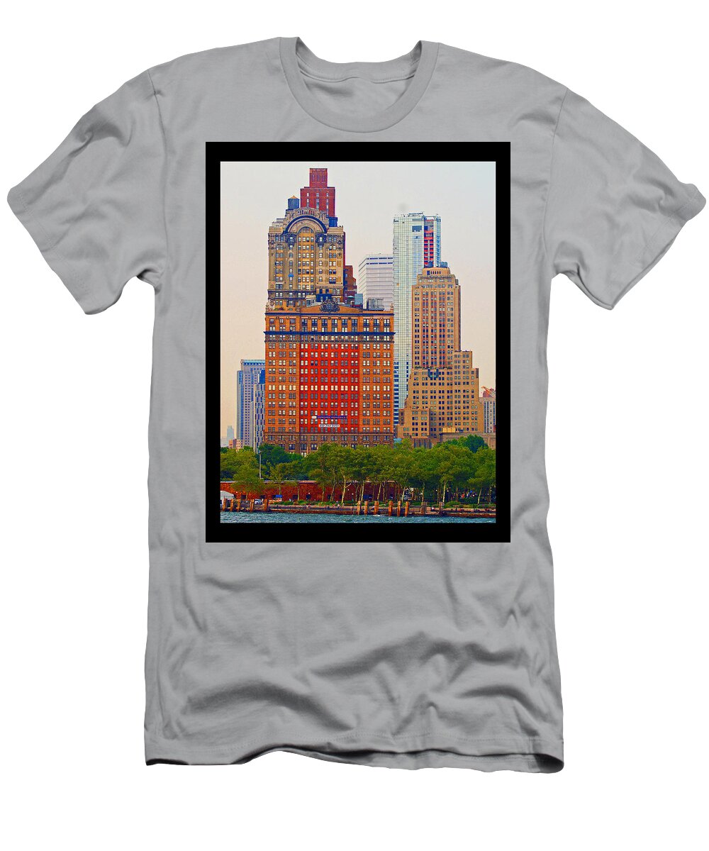 New York City T-Shirt featuring the photograph City High by M Three Photos