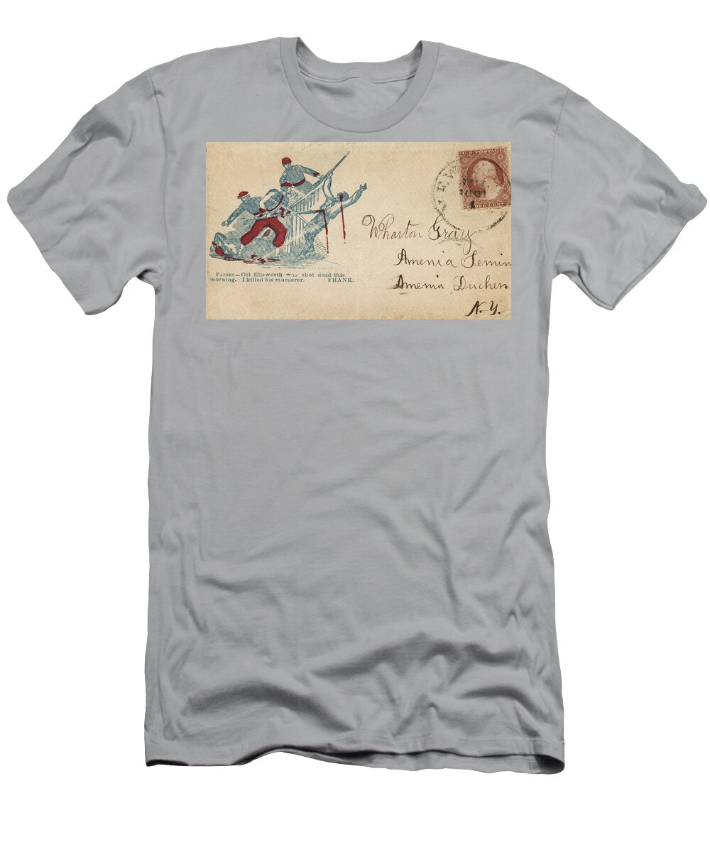 Civil War T-Shirt featuring the photograph Civil War Letter 23 by Andrew Fare