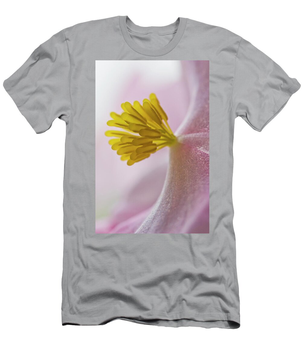 Close Up T-Shirt featuring the photograph Close Up Of Begonia Blooming Astoria by Robert L. Potts