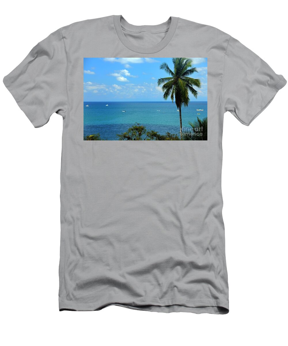 Blue Skies T-Shirt featuring the photograph Colors of the Pacific by Bob Hislop