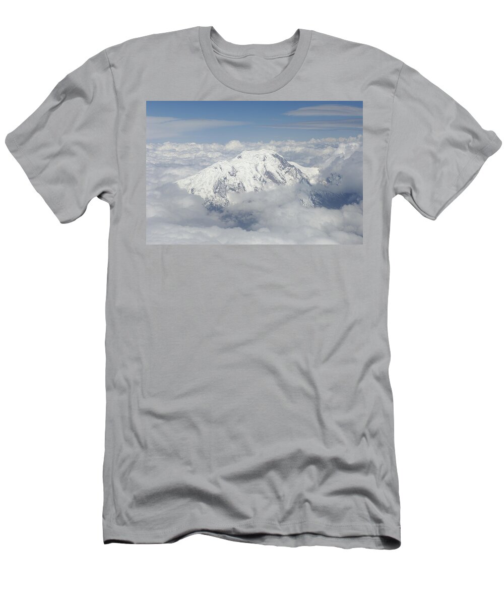 Feb0514 T-Shirt featuring the photograph Cotopaxi Volcano Ecuador by Pete Oxford