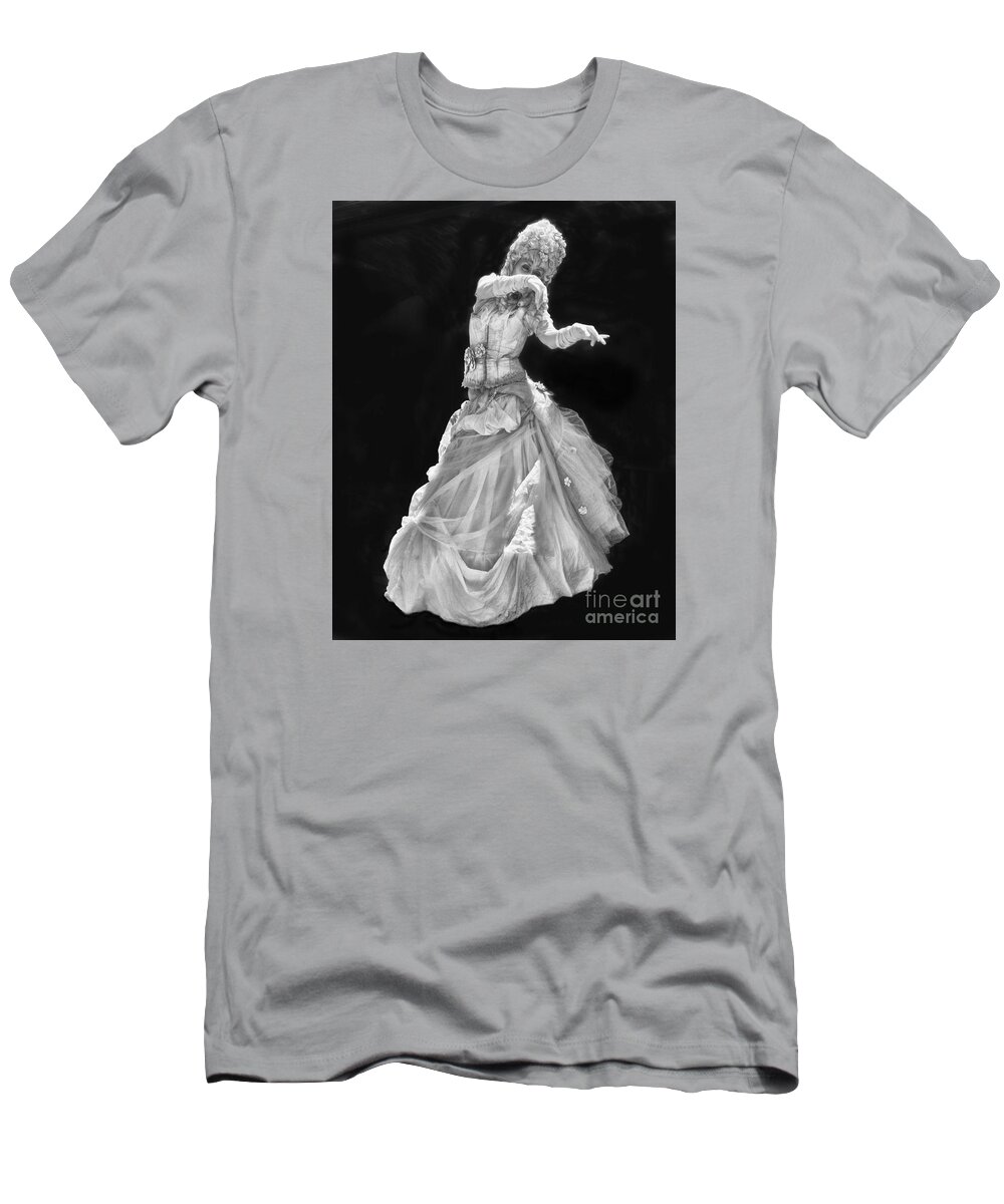 Lady T-Shirt featuring the photograph Creepy Statue Lady By Diana Sainz by Diana Raquel Sainz