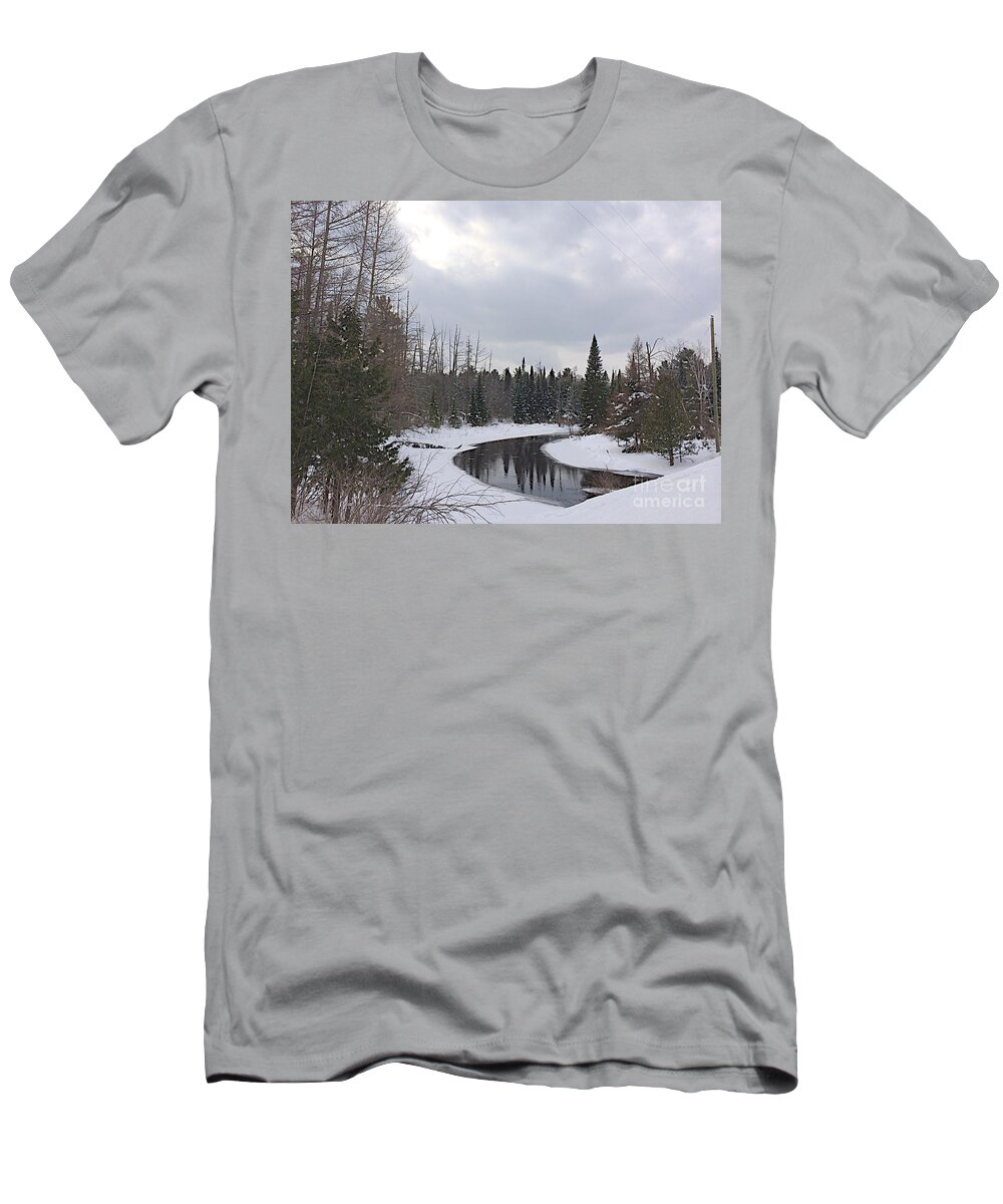 Jordan River T-Shirt featuring the photograph Crossing.jpg by Joseph Yarbrough
