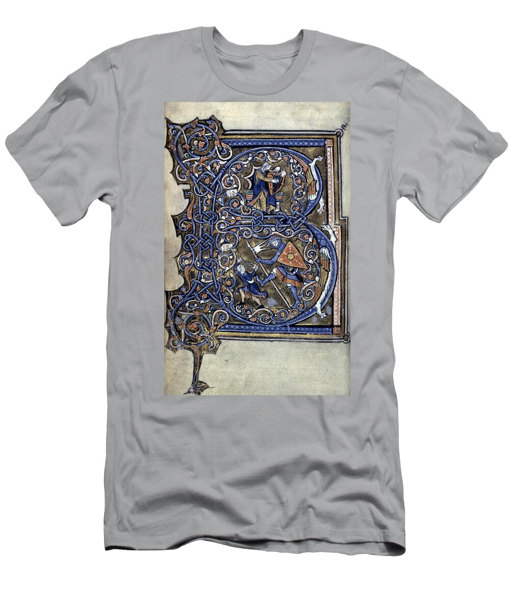 1265 T-Shirt featuring the painting David Initial B by Granger