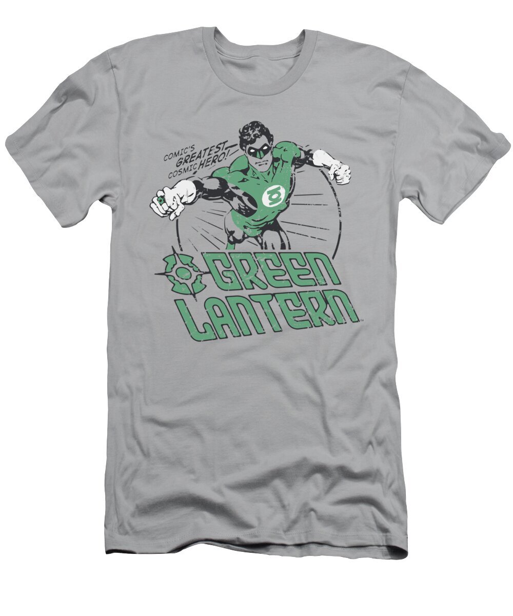 Green Lantern T-Shirt featuring the digital art Dc - Cosmic Hero by Brand A