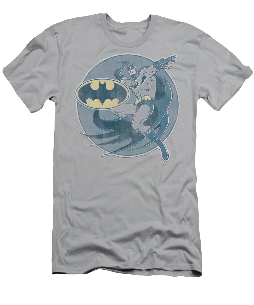 Dc Comics T-Shirt featuring the digital art Dco - Retro Batman Iron On by Brand A