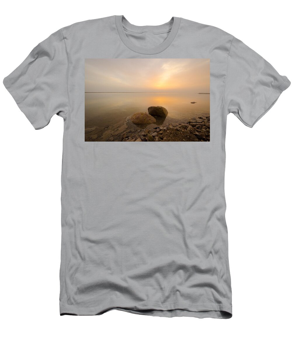 Dead Sea T-Shirt featuring the photograph Dead Sea Sunrise by David Morefield