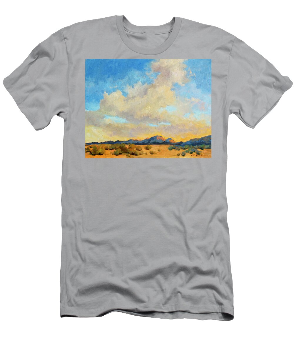 Desert Clouds T-Shirt featuring the painting Desert Clouds by Diane McClary
