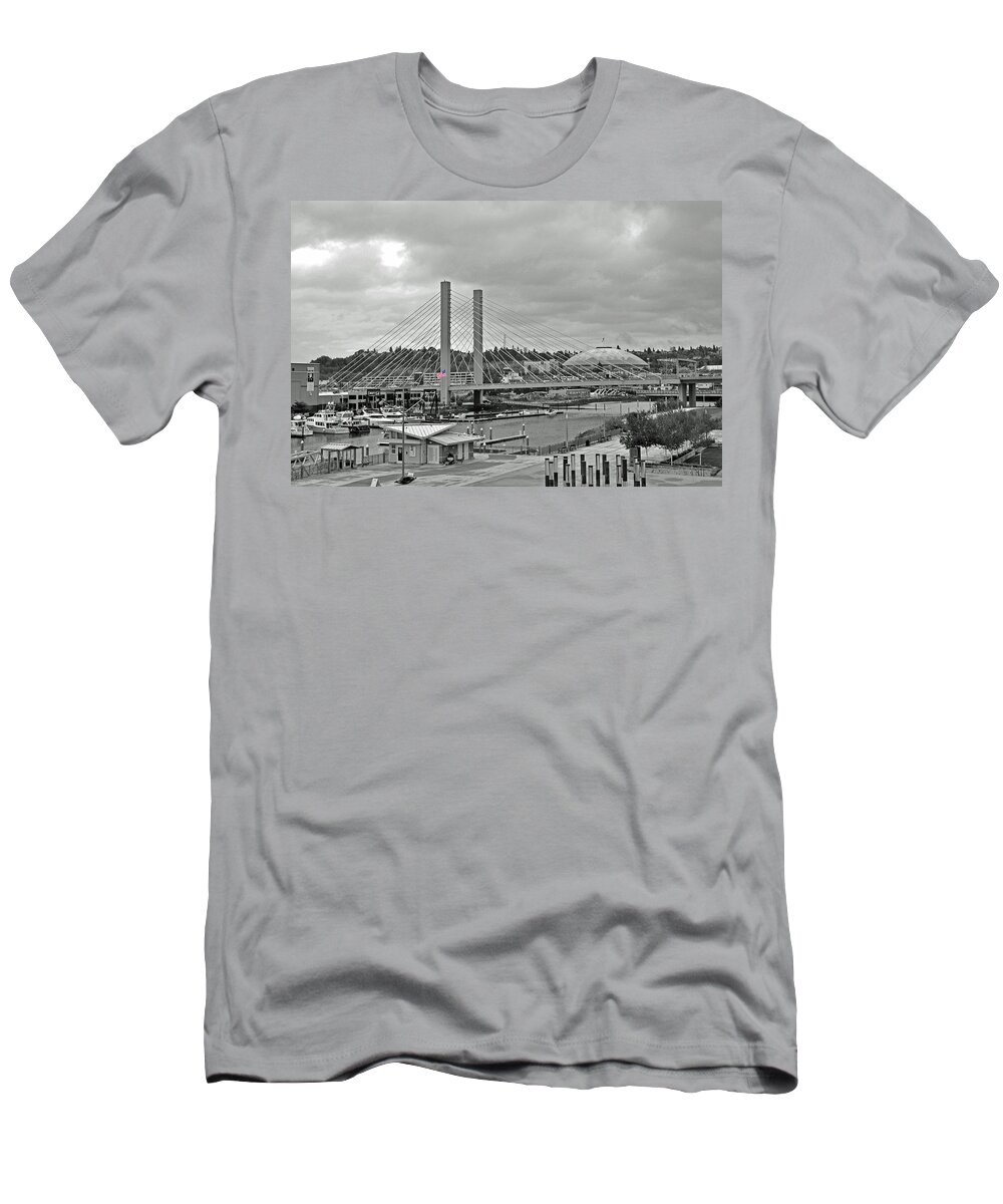Tacoma T-Shirt featuring the photograph Dome and Bridge by Tikvah's Hope