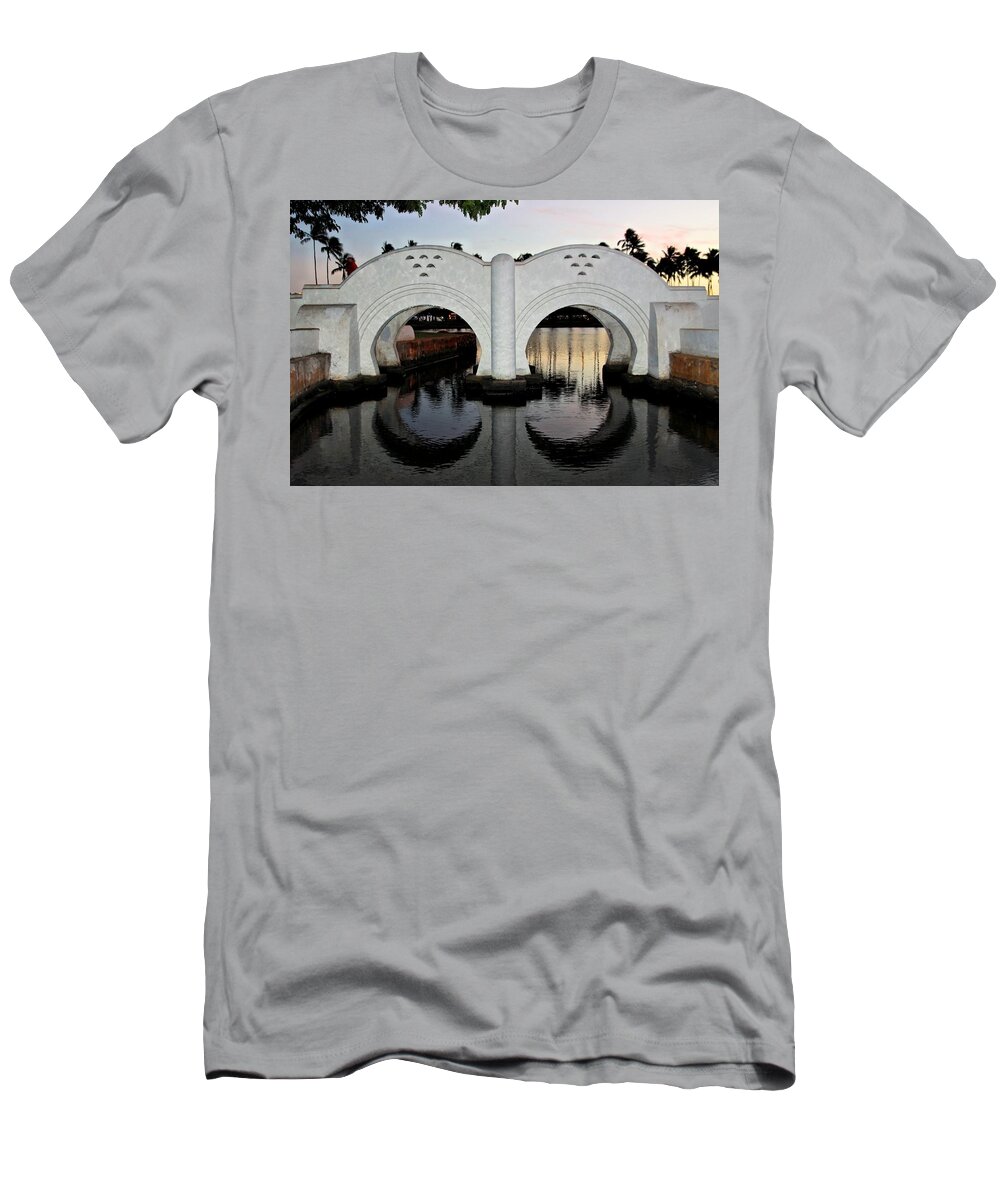 Hawaii T-Shirt featuring the photograph Double Arch Oahu by DJ Florek