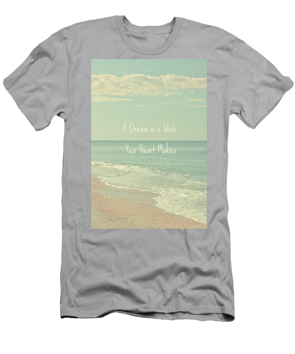Seascape T-Shirt featuring the photograph Dreams and Wishes by Kim Hojnacki