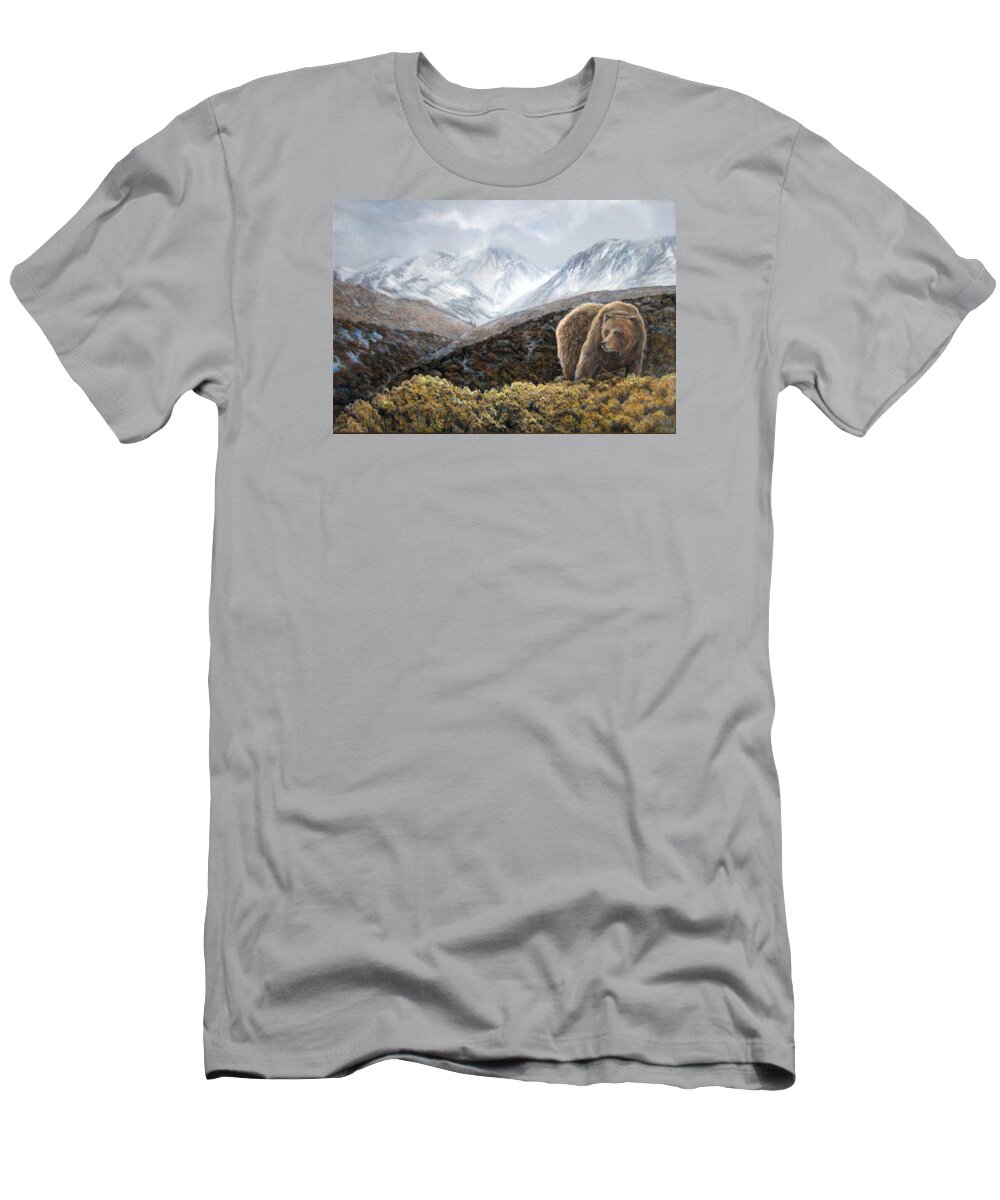 Nature T-Shirt featuring the painting Driven to Rest by Donna Tucker