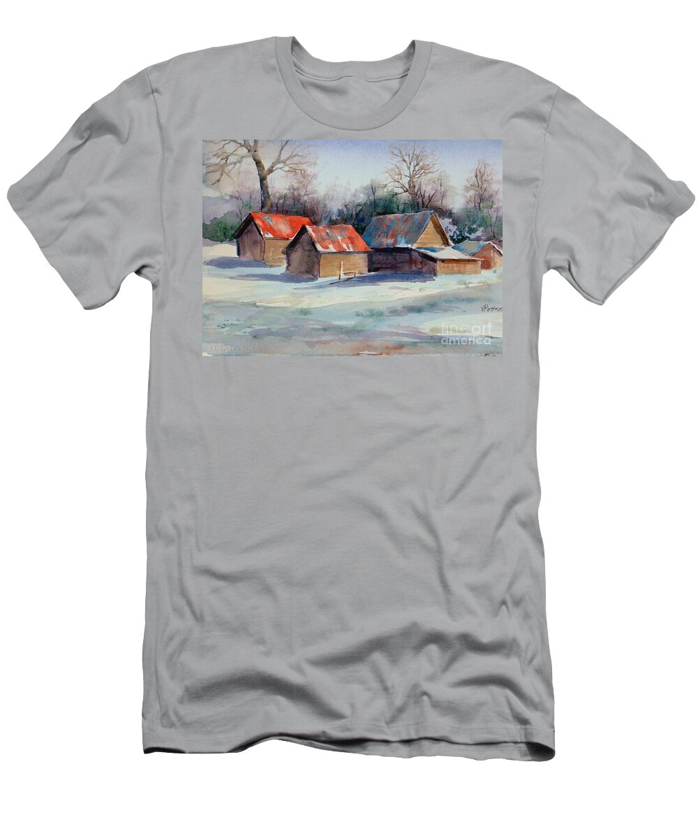 Bright T-Shirt featuring the painting Early Morning by Virginia Potter