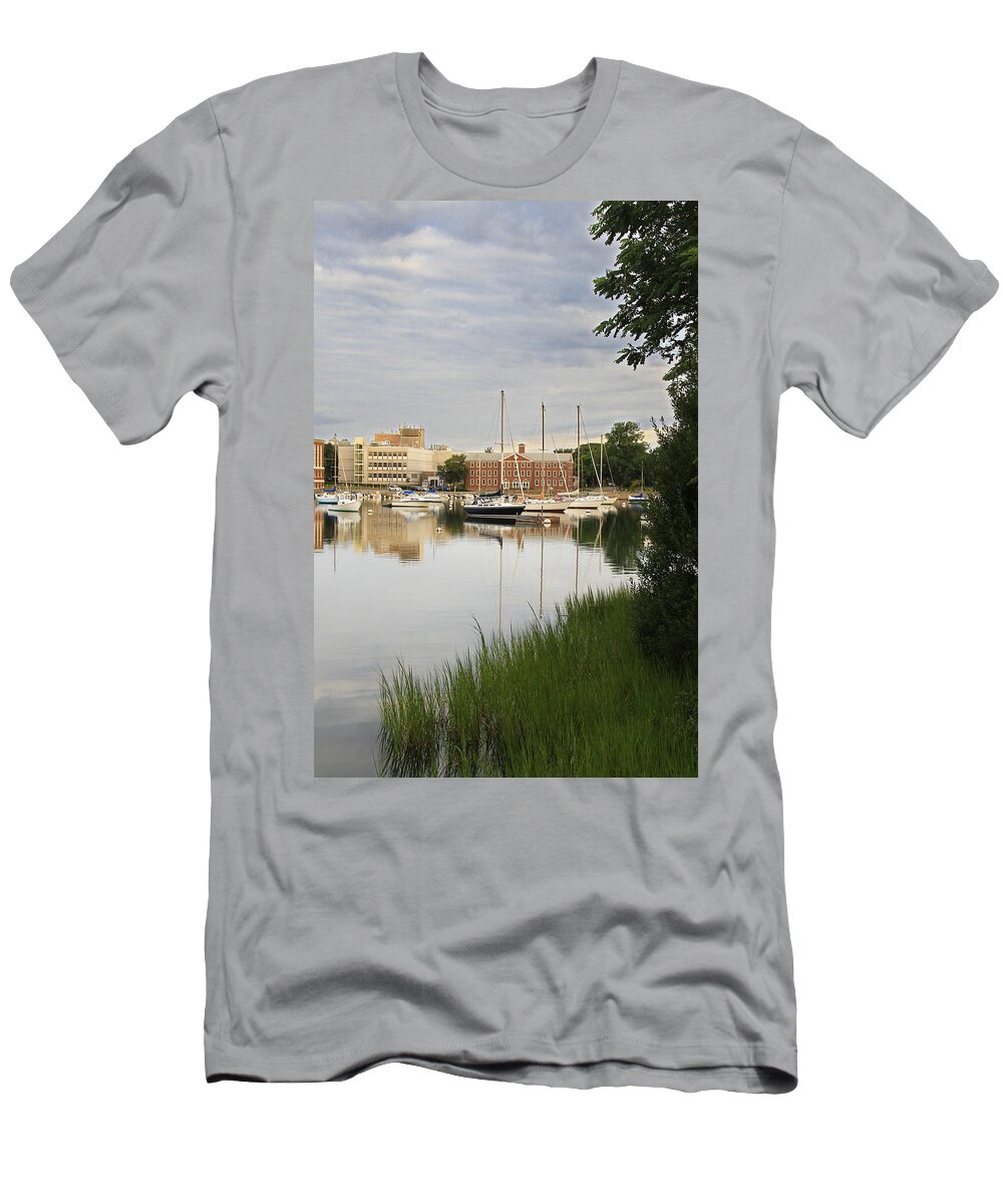 Eel Pond T-Shirt featuring the photograph Eel Pond at Dawn by Nautical Chartworks
