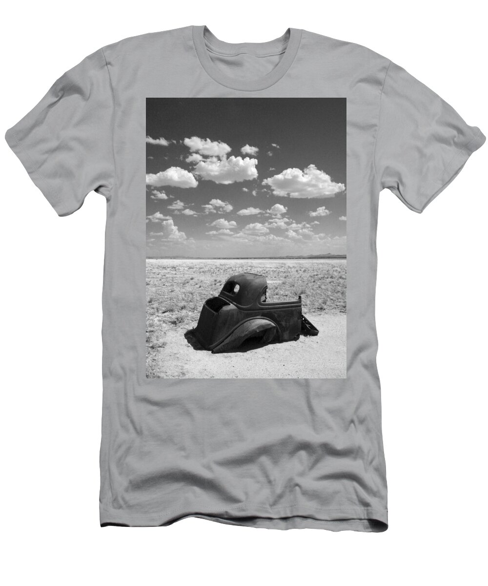 Car T-Shirt featuring the photograph End of the Road by Joe Kozlowski
